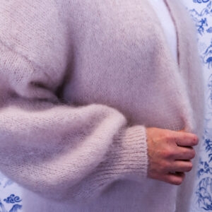 Italialainen Kid Mohair (80%) onesize (XS-XXL), pitkä villatakki - Kuva 3