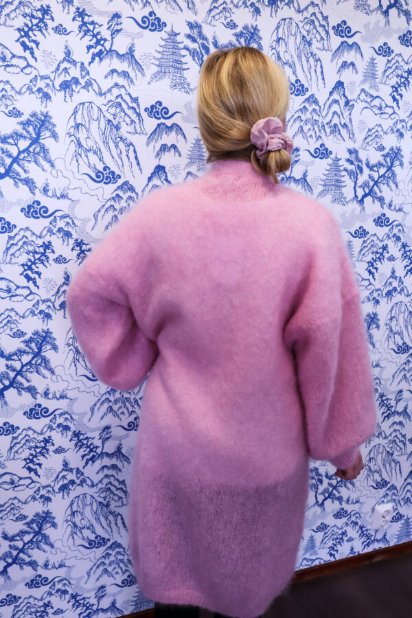 Italialainen Kid Mohair (80%) onesize (XS-XXL), pitkä villatakki