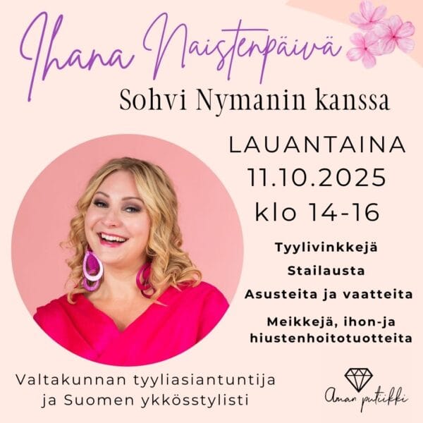 Aman putiikin naistenpäivän lippu lauantai 11.10.2025 klo 14-16