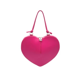 Sydämenmuotoinen olkalaukku, 100% nahkaa