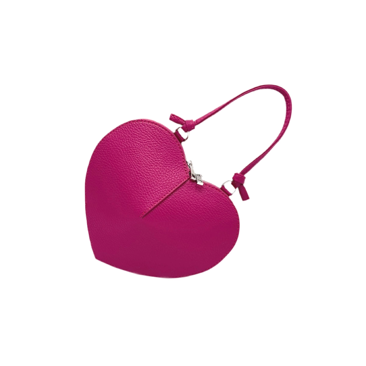 Sydämenmuotoinen olkalaukku, 100% nahkaa - Kuva 2