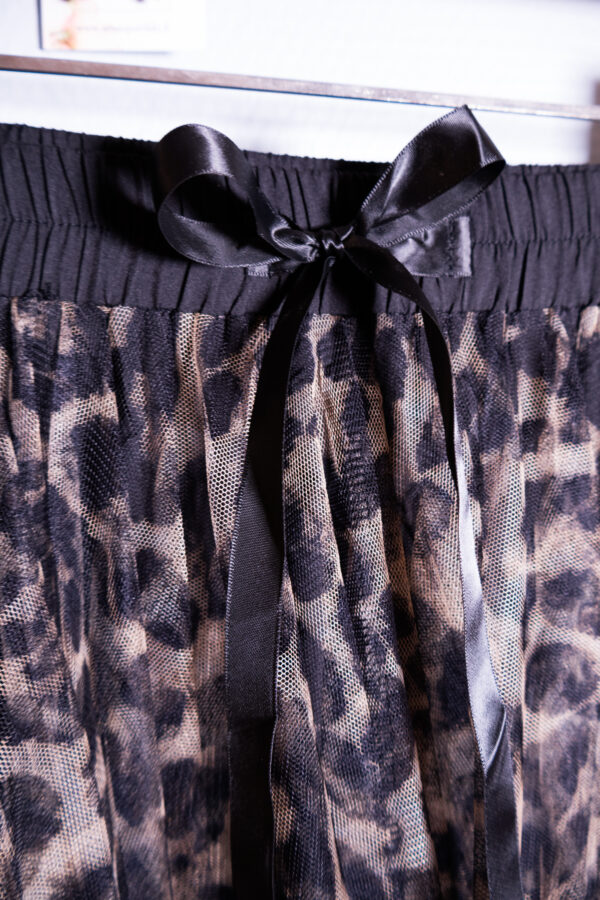 Leopardikuvioinen tyllihame