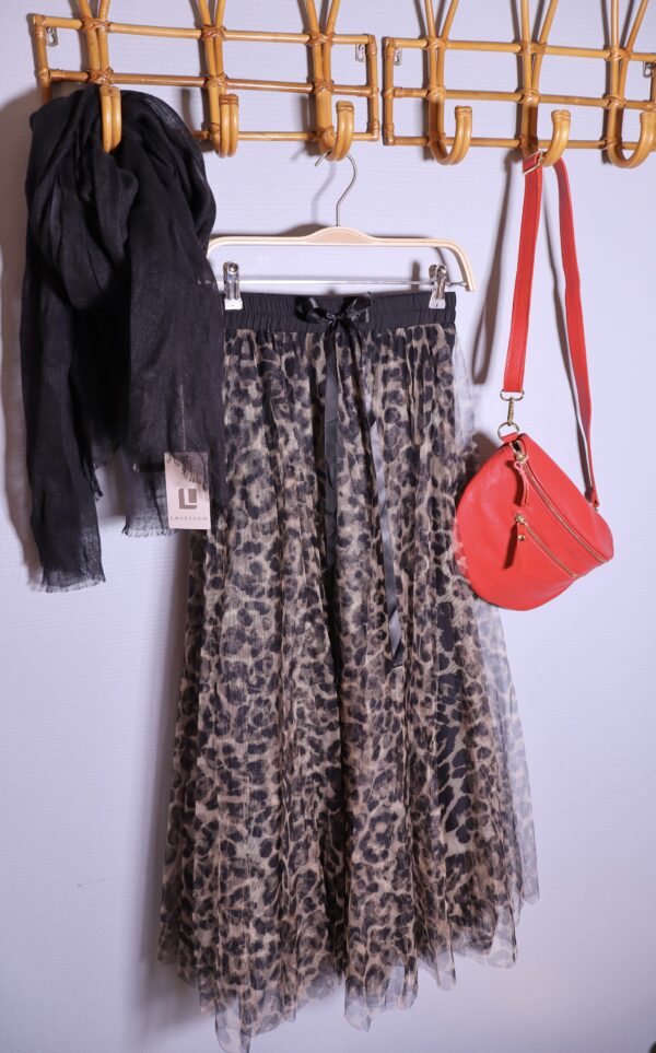 Leopardikuvioinen tyllihame