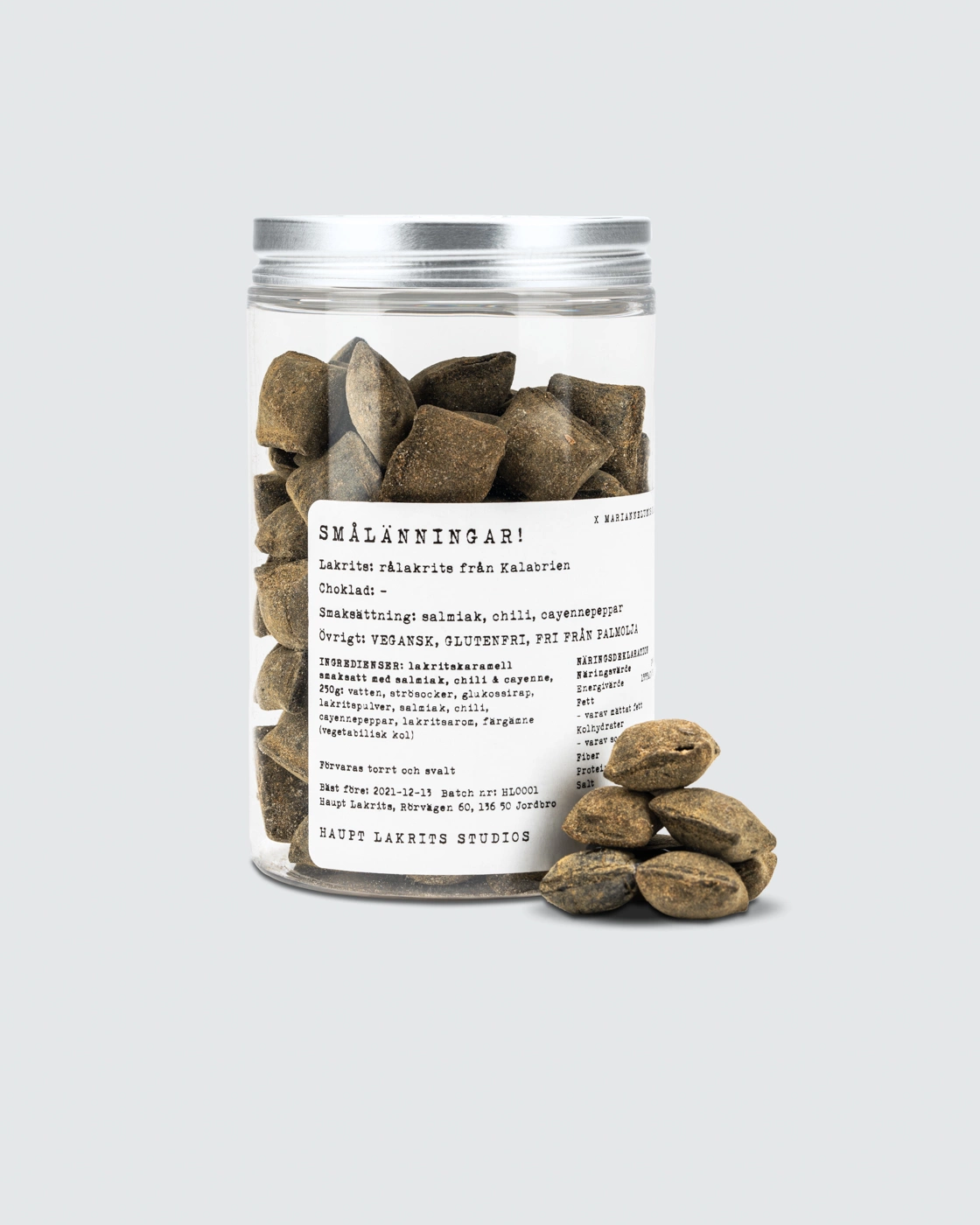 Haupt Lakrits Smålänningar! chili-cayannepippuri salmiakkikarkit 250g - Kuva 1