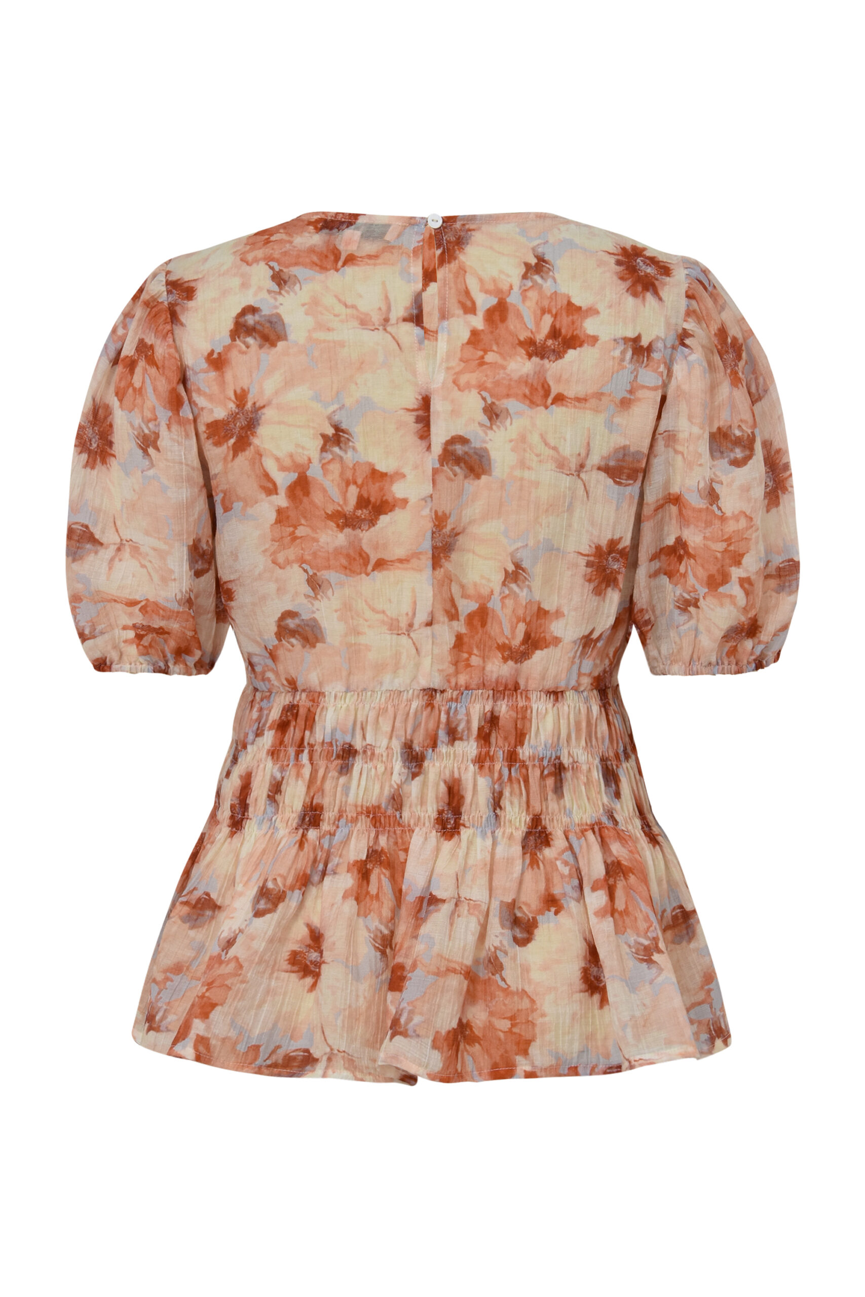 A-View Elena -pusero – kukallinen smokkivyötäröllinen pusero - Kuva 4