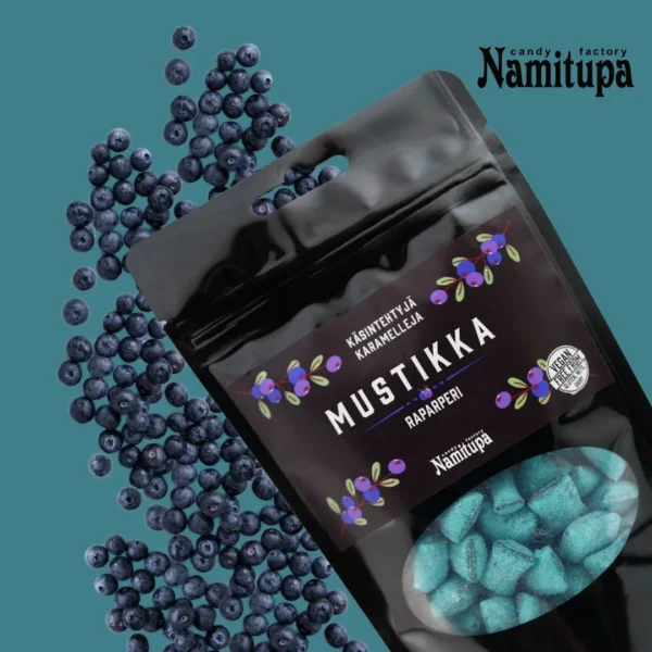 Namituvan Makian marjaisat murut raparperi-mustikkakarkit 100g