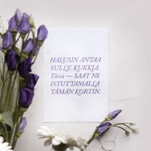 Istutettava kukansiemenkortti A6