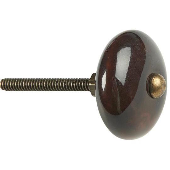 Keraaminen vedin huonekaluihin Ø 3,5 cm, mokka