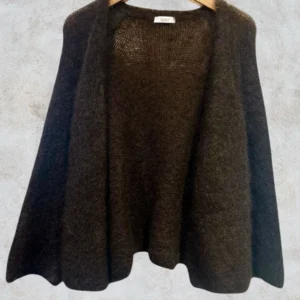 Ylellinen, italialainen 80% Kid Mohair neuletakki avoin, Onesize (S-XXL)/useita värejä - Kuva 4