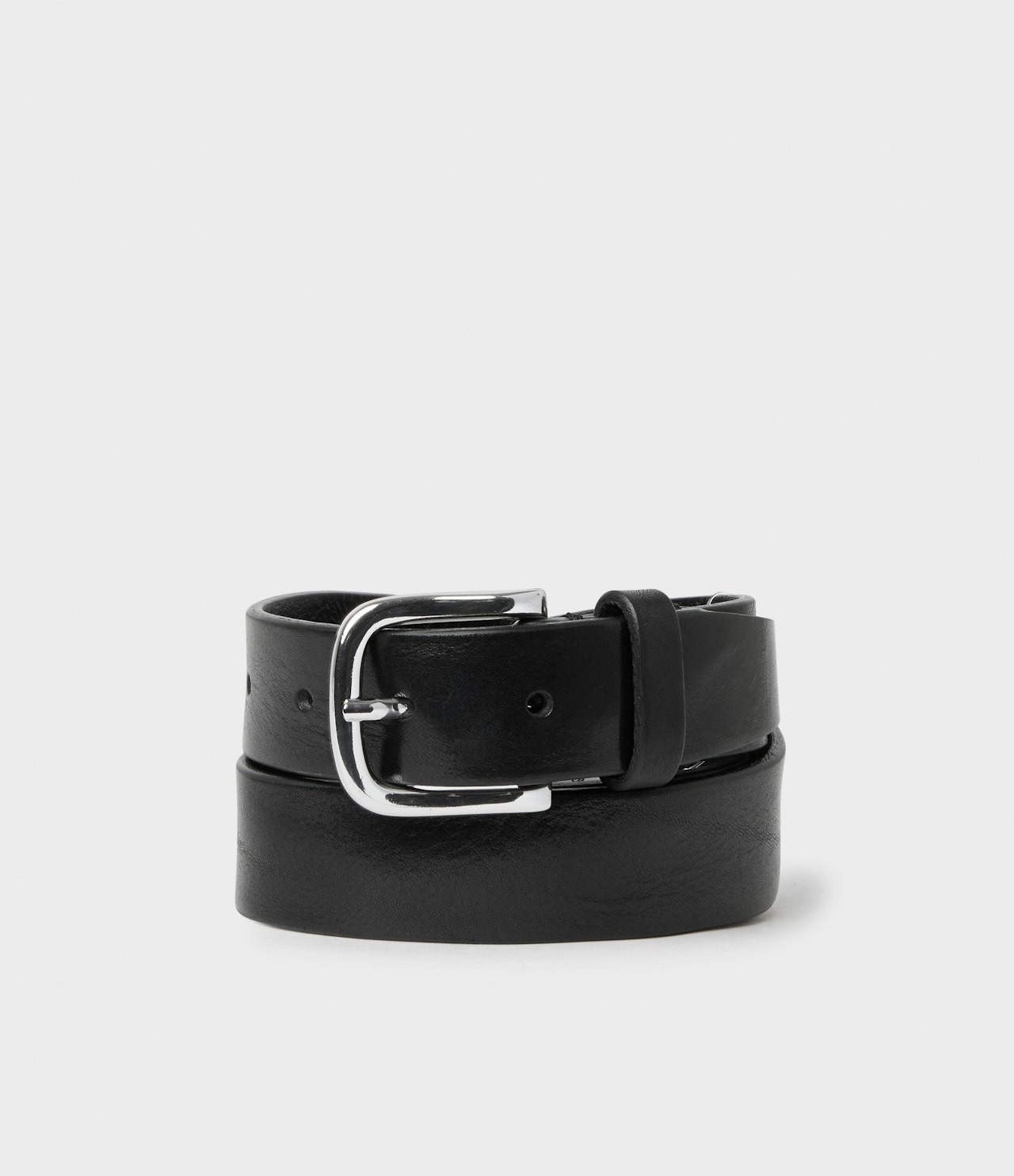 Saddler Epping nahkavyö 90 cm, musta - Kuva 1