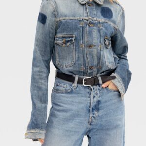 Saddler Epping nahkavyö 90 cm, musta - Kuva 2