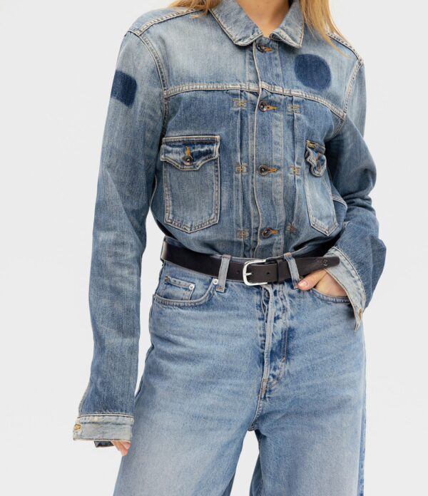 Saddler Epping nahkavyö 90 cm, musta