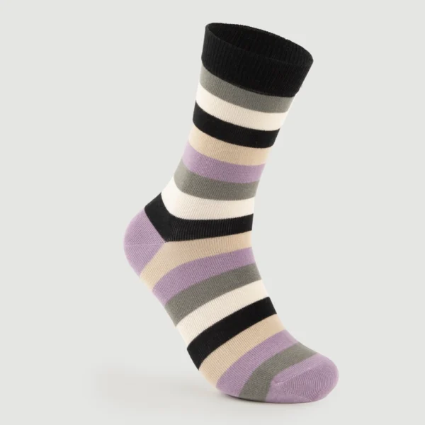 Veraluna kuvioidut luomupuuvillasukat boxi 3 pr, koolle: 35-38