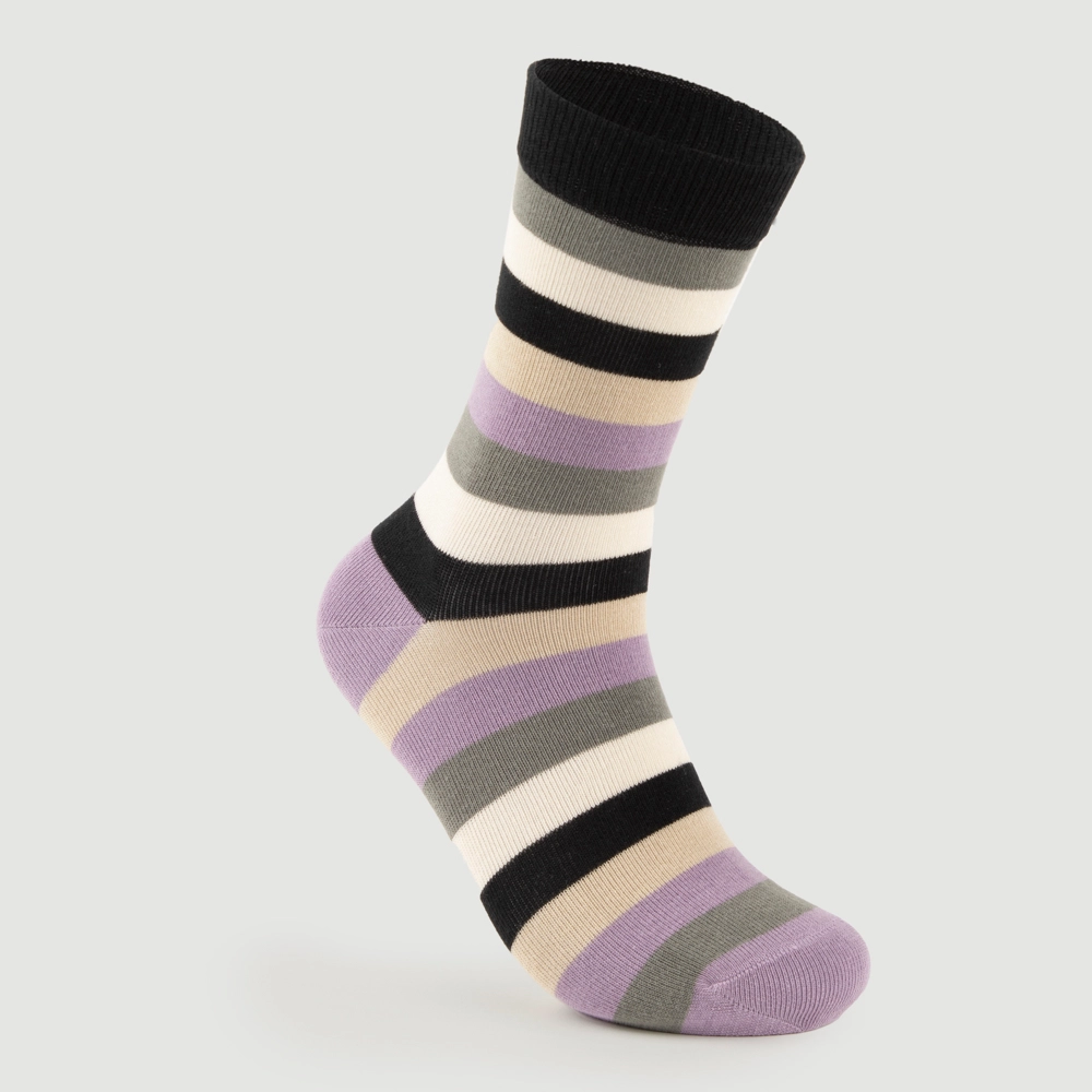 Veraluna kuvioidut luomupuuvillasukat boxi 3 pr, koolle: 35-38 - Kuva 3