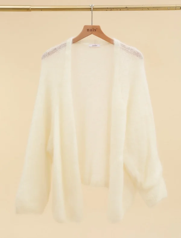 Ylellinen, italialainen 80% Kid Mohair neuletakki avoin, Onesize (S-XXL)/useita värejä