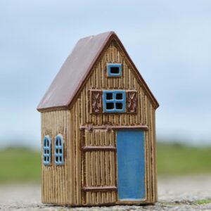 Ib Laursen ruskea lasitettu keraaminen vaja