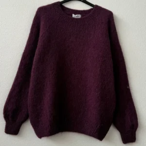 Alpakka villapaita tumma luumu, onesize